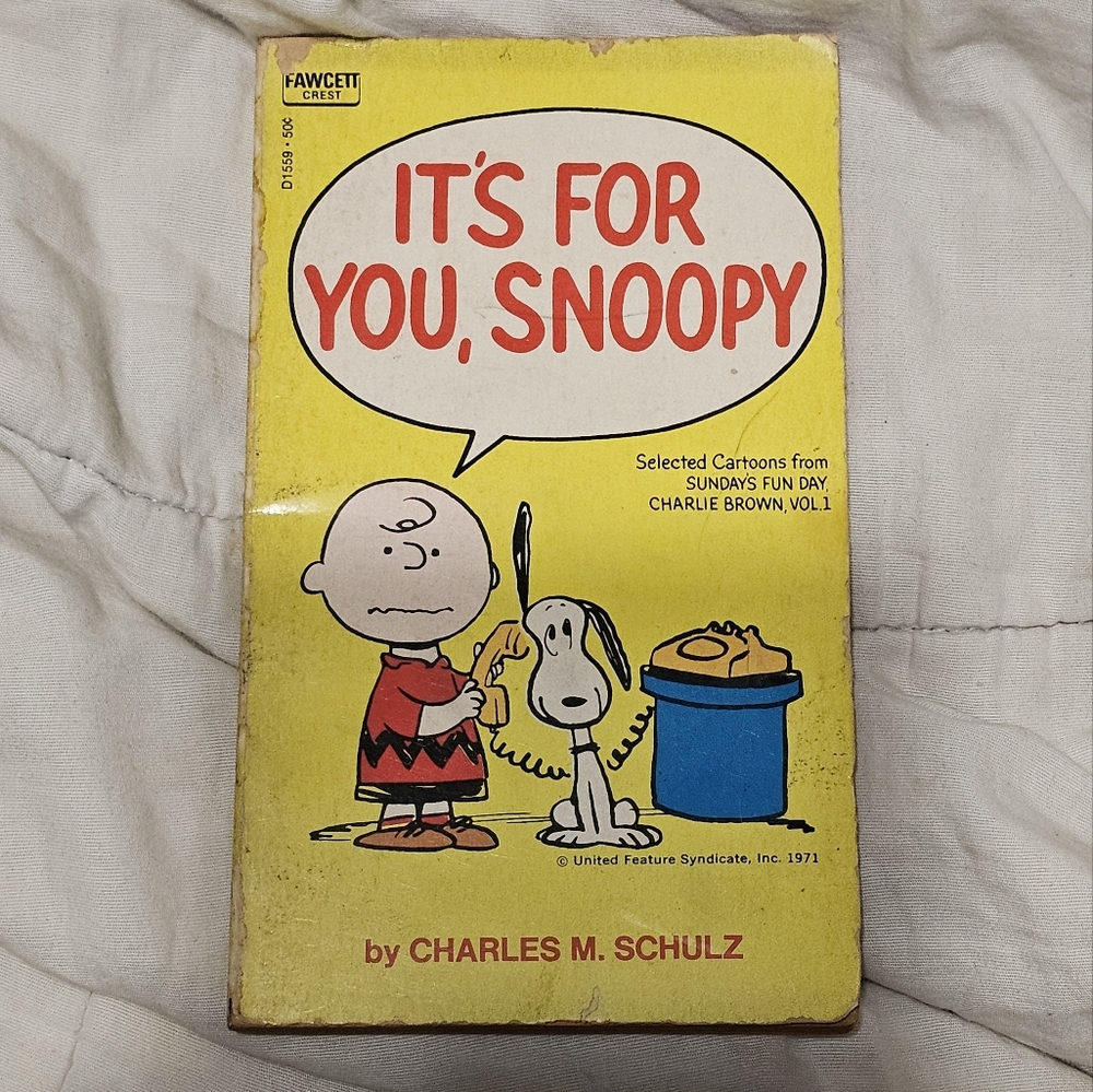 It's For You, Snoopy Book by Charles M. Schulz